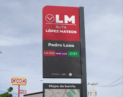 Señalización Parabus López Mateos